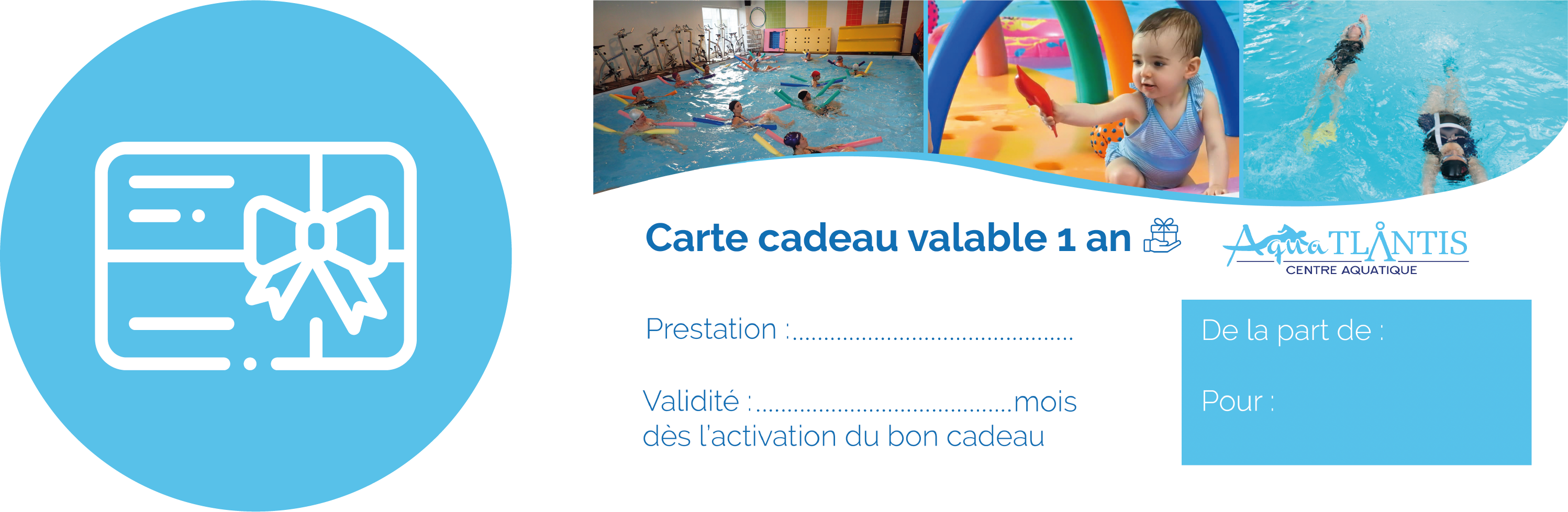 Carte cadeau Aqua'tlantis